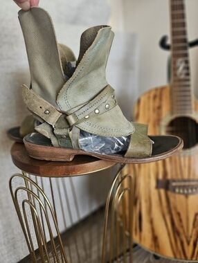Free People Leather Boot Sandals